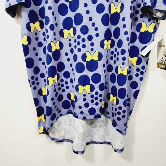 NEW Disney LuLaRoe Minnie Mouse Irma Shirt Top Purple Polka Dot Women's Size XS - Picture 9 of 10